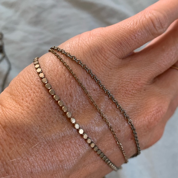 3 layer gold necklace - Picture 5 of 5